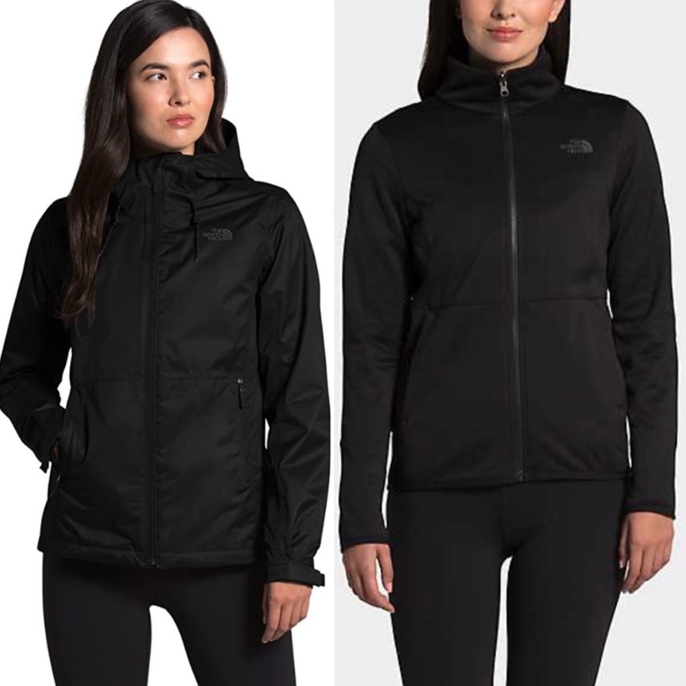 NWOT 3-in-1 THE NORTH FACE Womens Arrowood Triclimate Jacket Fleece Black Sz S - Picture 2 of 16